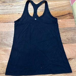 Lululemon, long racerback tank, black, size 10